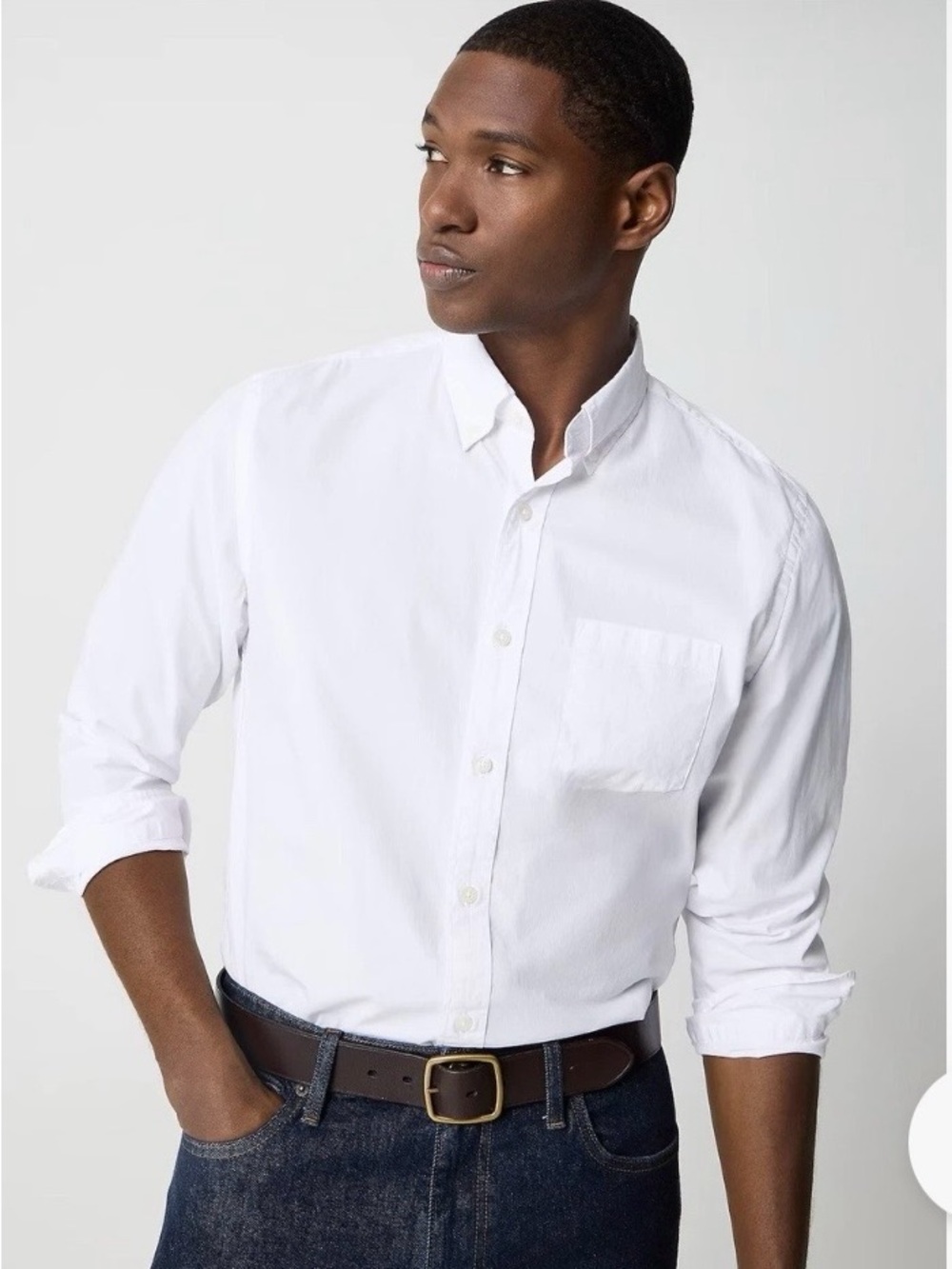 NWT J.Crew Factory Slim Flex Washed Casual Shirt size M